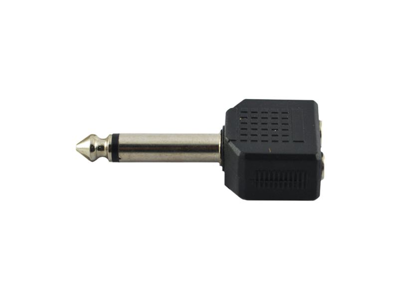 6.35mm(Mono) Male to 2x3.5mm(Mono) Female Converter - Image 3